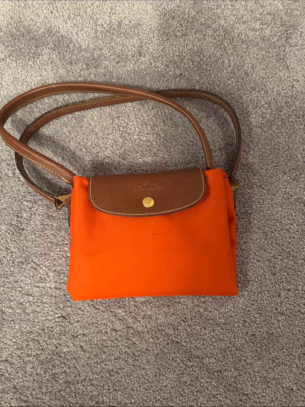 Longchamp Medium Le Pliage in Orange